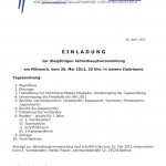 Jahreshauptversammlung